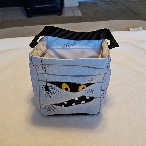 Thirty-One Halloween Storage Bin - Gray and Black - Picture 1 of 9